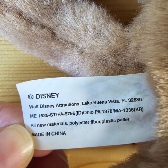 Disney Animal Kingdom Rhino Plush Brown Stuffed Animal Laying Flat Toy - Picture 8 of 10